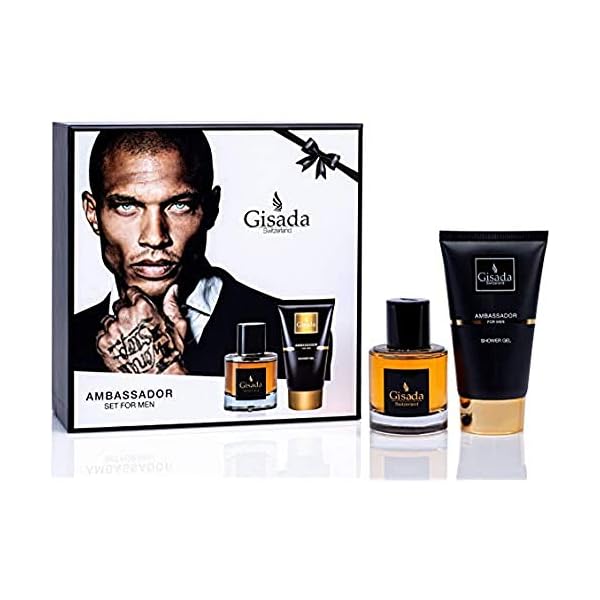 Gisada Ambassador Men Set | Eau de Parfum Spray 50 ml + Shower Gel 50 ml