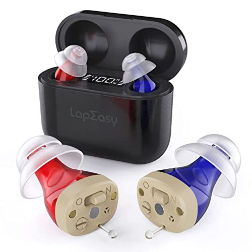 LapEasy Rechargeable Hearing Aids for Seniors & Adults with Noise