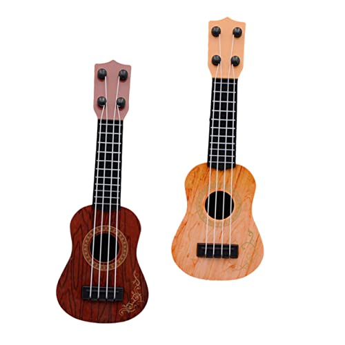 HAWILLOSCH 2piezas Ukelele De Juguete Realista Guitarra De Simulación para Reuniones Familiares Guitarra...