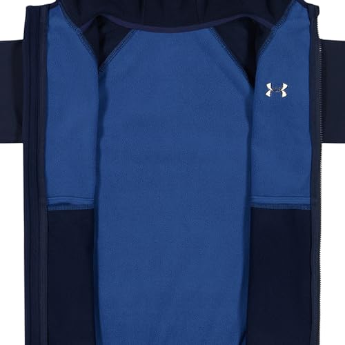 Image of Under Armour Boys' Sim Softshell Hooded Jacket, Full Zipper Closure, Lightweight & Water-Resistant