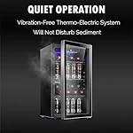 Antarctic Star 26 Bottle 130 Can Wine Cooler/Cabinet Beverage Refrigerator Mini Wine Cellar Beer Soda Clear Glass Door Bar Fridge Quiet Compressor Adjust Temp Freestanding Indoor Use 3.2cu.ft Black - Image 2