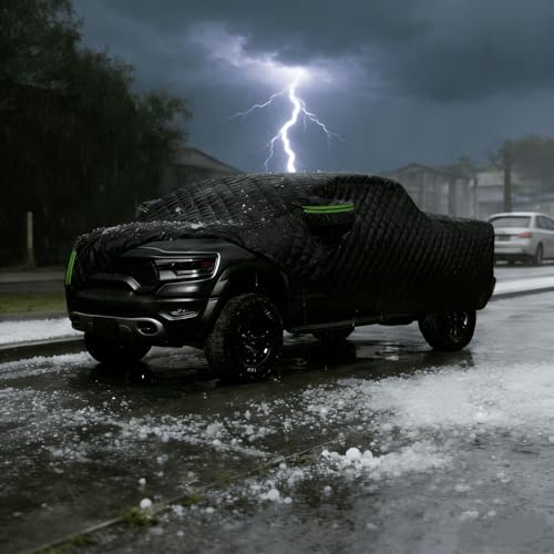 Hail Protector Car Cover Truck for Renault Clio 2 1998-2012, Hail Blanket for Automobiles Custom Fit, Waterproof All Weather 5 Layers Thicken Rain Snow Indoor/Outdoor sc261