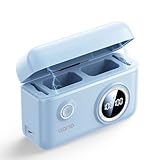 llano NP-FW50 バッテリー 充電器 PD (バッテリー2個同時充電可能/USB-C 充電ポート/PD18W高速充電/LED数字表示/SDカード収納付き) For Sony NEX 3/5/7 シリーズ、a3000、a5000、a5100、a55、a6000、a6100、a6300、a6400、a6500、A7/7II/7s/7SII/7rなどカメラバッテリーに対応 ブルー