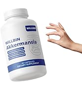 Willbin 100M Akkermansia Probiotic Capsules, Akkermansia Muciniphila for Men &amp; Women Increases GL...