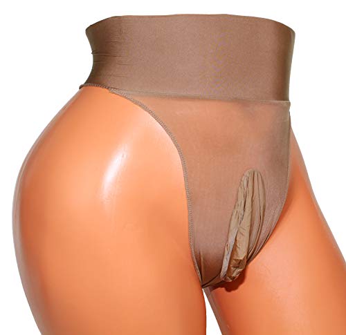 Mona's Choice Mens High Waist Glossy Ice Silk Briefs/Mens Panties2