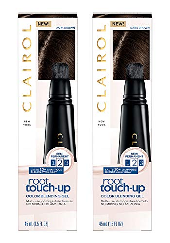 Clairol Root Touch-Up Color Blending Gel, 4 Dark Brown, 2 Count