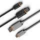 Scuf Geflochtenes USB-C-Kabel – 6 Fuß / 2 Meter USB Typ C für Anschluss und Aufladung für Xbox-Controller, PS5-Controller und Smartphones - Schwarz