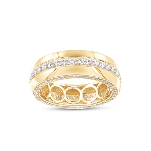 Eternity Wedding Band for Men Lab Grown Diamond 1.50 CT in 10Y,9.5