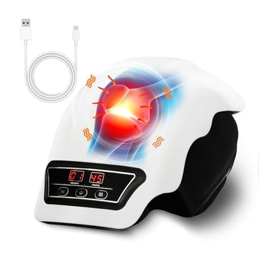 XIAOLANG Knee Massager with Heat, Cordless Knee Brace for Knee Pain Relief, with 9 Massage Modes and 3 Heating Levels, Gifts for Mom, Dad, Women and Men