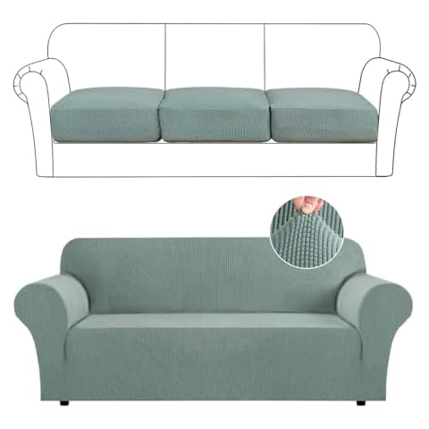 Flamingo P High Stretch Sofa Slipcover Bundle Individual Seat Cushion Covers Cover