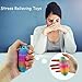 Upgrade Little Ouchies Pain Stim Fidget 3D Printed Fidget Toys Anxiety Relief Items,Handheld Fidget Toys,Adults & Teens Promotes Focus, Novelty Stress Relief for Christmas Birthday Gifts (Rainbow)