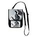 ALAZA Cute Dragon Winter Snow Small Crossbody Wallet Purse Cell Phone Bag Rfid Passport Holder with Credit Card Slots