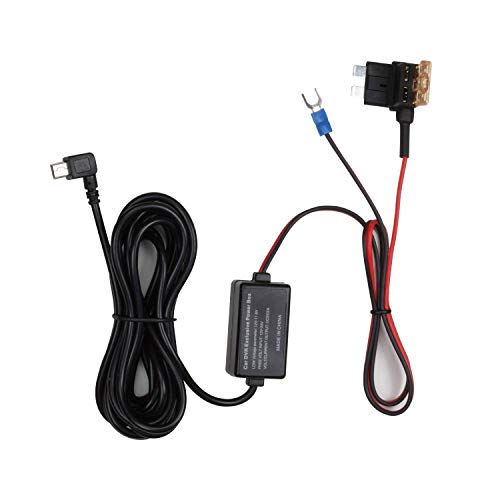 AUTO-VOX Dash Cam 2A Hardwire Kit ATO Fuse Regular (Medium) Fuse Adapter Kit - 12V to 5V for Dash Cam X1 X2 A1 M8 M6 D2 Pro G1W M3 GPS Navigator & All Mini USB Dashboard Camera Car DVR Power Supply