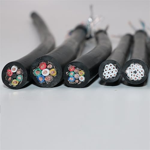 Outdoor Extension 26AWG UL2464 Signal Wire 5 Meters 24AWG Pure Copper Control Cable 22AWG Shielded Wire 2/3/4/5/6/7/8 Core Shielded Cable Solar sheathed(2 Core 24AWG 5Meter)