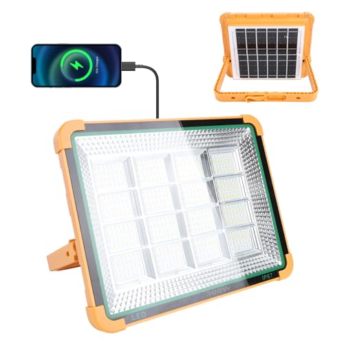 Lampe de travail solaire puissante 25000lm rechargeable pour voiture