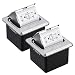 WEBANG Pop Up Floor Outlet Covers Box with 20 Amp Stainless Steel GFCI Tamper/Weather Resistant Receptacle Outlet (Silver) 2PACK