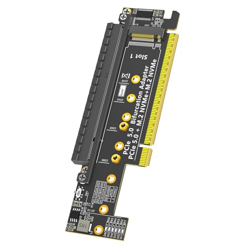 Tarjeta PCIe 5.0 a NVMe doble para solucionar lentitud de datos a 32 Gbps