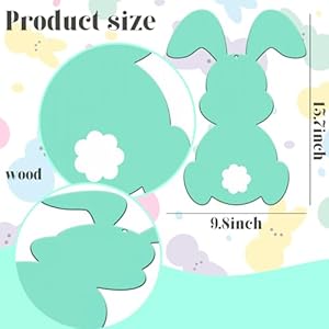 Easter Bunny Wooden Sign Easter Door Sign with String Easter Decorations Bunny Door Hanger Easter Wall Hanging Easter Bunny Banner Easter Rabbit Decor Easter Party Supplies (Blue Green) Easter Bunny Wooden Sign Easter Door Sign with String Easter Decorations Bunny Door Hanger Easter Wall Hanging Easter Bunny Banner Easter Rabbit Decor Easter Party Supplies Blue Green