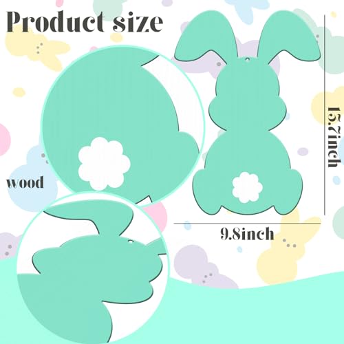 Easter-Bunny-Wooden-Sign-Easter-Door-Sign-with-String-Easter-Decorations-Bunny-Door-Hanger-Easter-Wall-Hanging-Easter-Bunny-Banner-Easter-Rabbit-Decor-Easter-Party-Supplies-Blue-Green Easter Bunny Wooden Sign Easter Door Sign with String Easter Decorations Bunny Door Hanger Easter Wall Hanging Easter Bunny Banner Easter Rabbit Decor Easter Party Supplies Blue Green