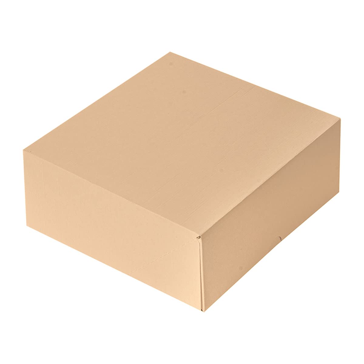 García de Pou - 50 unidades - Cajas Pastelería Sin Ventana 'Thepack' 240 G/M2 18X18X7,5 Cm Natural Cartón Ondulado Nano-Micro