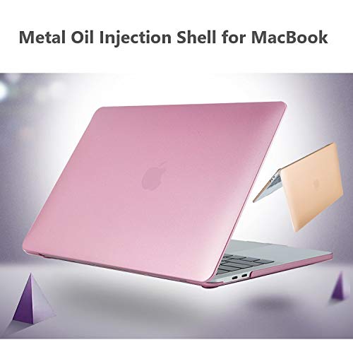 Image of Case Compatible with MacBook Pro 13 Inch Retina 2012 2013 2014 2015 A1425 A1502Plastic Hard Shell Cover Case, Metallic Gold