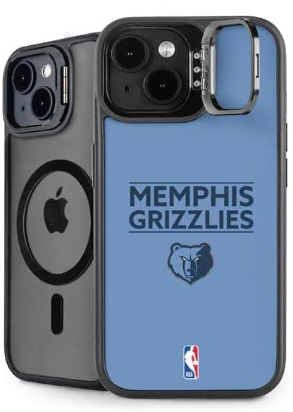 Skinit Kickstand Phone Case Compatible with iPhone 15 - Officially Licensed NBA Memphis Grizzlies Large Logo Design