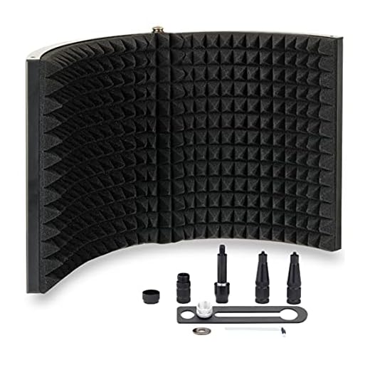 AUPHONIX PRO Isolation Shield - Microphone Reflection Filter for Recording - Mic Studio Equipment