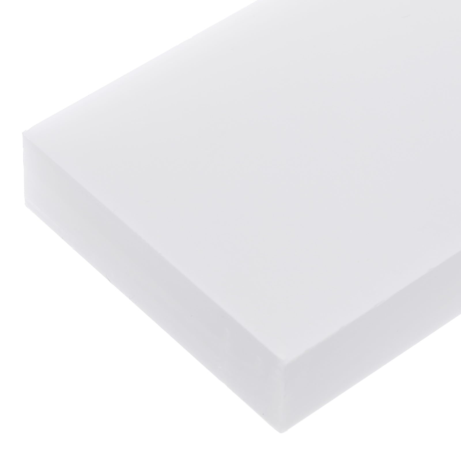 Rebower 114 x 76 x 20mm HDPE Plastic Sheet, High Density Polyethylene Sheet Cutting Board White Solid Block, [for Marine, DIY, Home Floor]