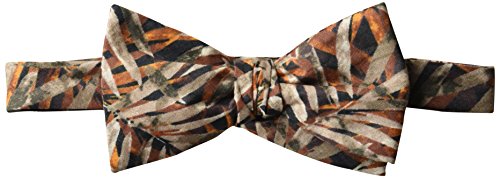 Dwyane Wade for The Tie Bar Men's Cornwall Leaves Bow Tie, Burnt Orange, One Size