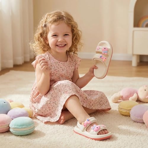 Image of Kids Cloud Slides Boys Girls Slides Non-slip Summer Beach Pool Shoes EVA Girls Everday Slip on Slide Sandals Garden Slippers Bathroom Shower Shoes