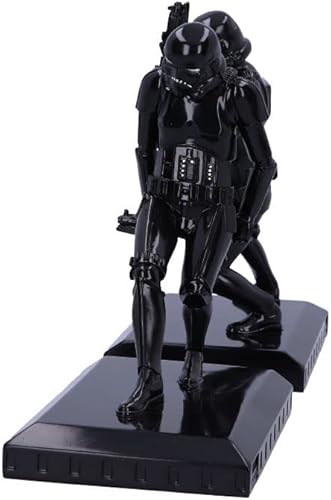 Miniatura 4 de Nemesis Now Shadow Stormtrooper - Figuras de sujetalibros de 7.3 in, resina, negro, mercancía original de Stormtrooper, dos figuras de Stormtrooper