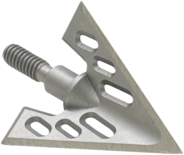 10pcs 100Grain Hunting Broadhead Archery Blade Arrowheads Bow Shooting Aluminum Point Screw in Point Silver Aluminum Alloy