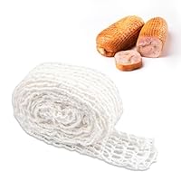 Schinkennetz zum Räuchern 300 cm, Netz aus Baumwolle, Rollbratennetz, Bratennetz, Räuchernetz, Fleischnetz für Fleisch, Schinken, Wurstwaren, Hochwertiger Wurstdarm zum Räuchern und Garen