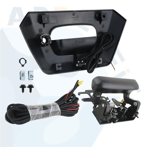 Image of APPERFiT Backup Camera with Tailgate Handle & Bezel Trim 15094722 93440179 Compatible with Chevrolet Chevy Avalanche 1500 2500 2002 2003 2004 2005 2006 Tail Gate Reverse Back Up Camera