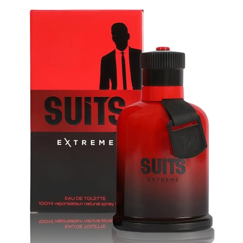 Image of Men's Cologne Suits Extreme with Spicy and Fresh Scent Eau De Toilette Spray,Long-Lasting Perfume for Men Great Holiday Gift, 3.4 Fl Oz /100 Ml