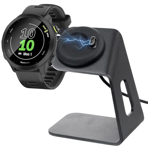 ANGOLO DI VISUALIZZAZIONE OTTIMALE – Il supporto mantiene lo smartwatch in una posizione perfetta per controllare facilmente la ricarica.