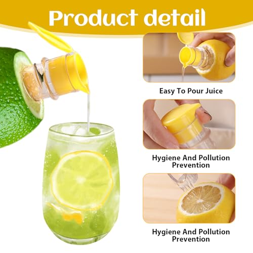 Presse-agrumes manuel pour citrons et oranges, 2 unités avec bec verseur – Image 4