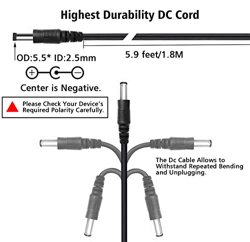 Replacement Ad-5 Keyboard Power Supply 9V Power Adapter For Casio Keyboard Ad-5 Ad-5Mu Ad-5Mr Wk-110 Wk-200 Lk-100 Lk-220 Ctk-496 Ctk-573 Ctk-700 Ctk-710 Ctk-720 Ctk-2100 Supply Charger Cord By Lasmo #TOP2