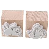 Vintage-stempel: der holzstempel ist ein handgefertigter holzstempel für ihre freunde und familie, der sie sicherlich glücklich machen wird