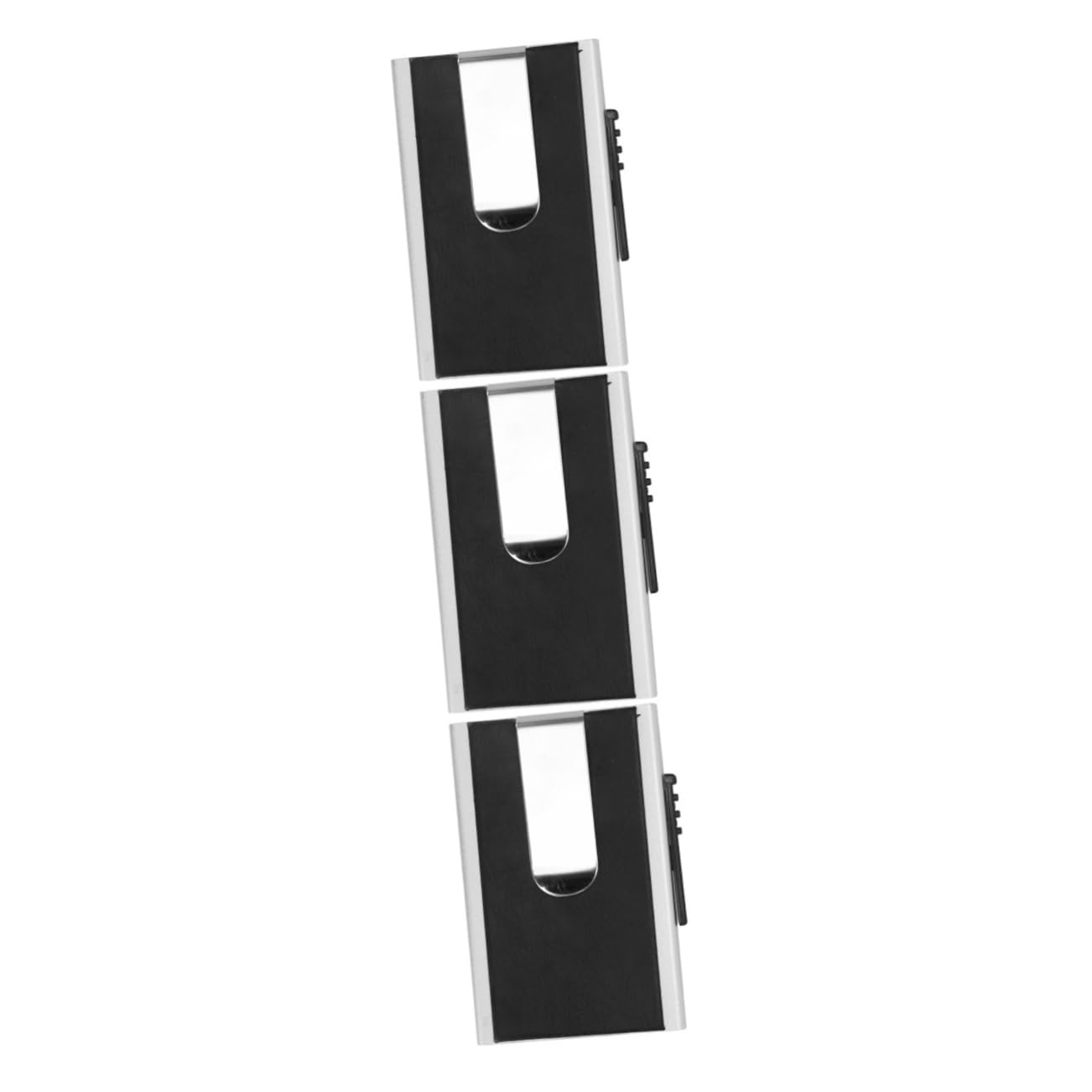 GALPADA 3pièces Men Aluminum Alloy Wallet Porte-Cartes Anti-vol Et Anti-démagnétisation Aluminium Élégant Et Léger pour Hommes Noir