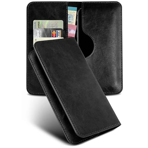 Étui pour Xiaomi 15 moex en cuir synthétique noir avec compartiment cartes