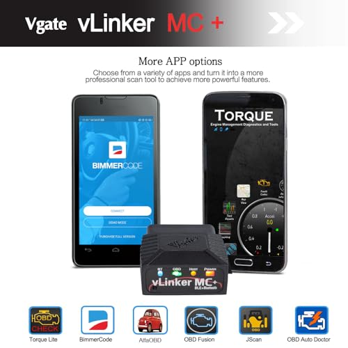 Image of Vgate vLinker MC+ Bluetooth OBD2 Car Diagnostic Scan Tool for iOS, Android, Windows