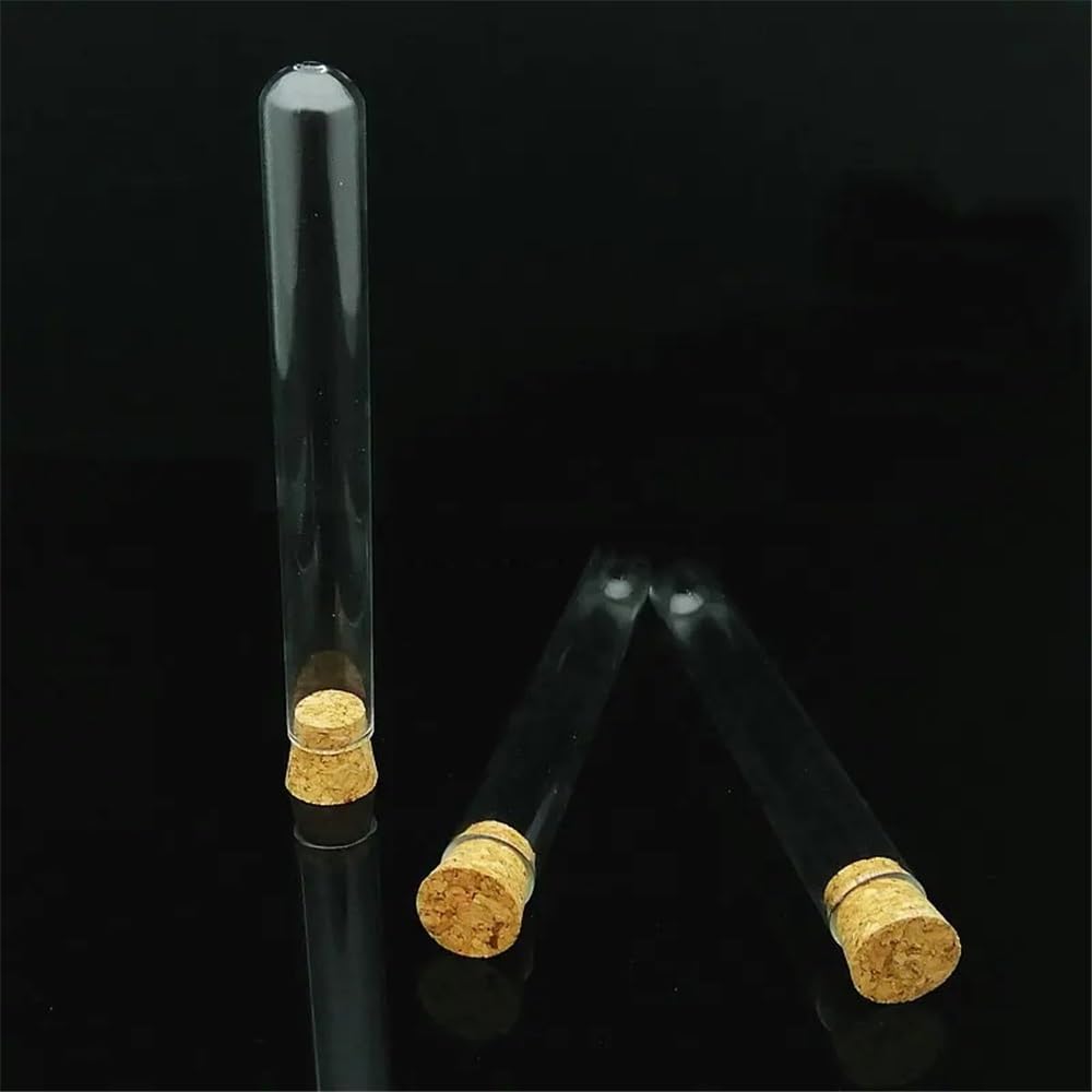 probówki z przezroczystego szkła, Probówki szklane z korkami 20x150mm 40ml 10 szt