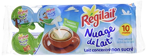 Régilait Lait Concentré Non Sucré Nuage de Lait 75 g - Pack de 20