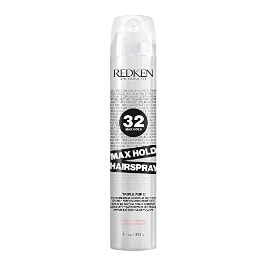 Redken Max Hold Neutral Hairspray 32 | Extreme Maximum High Hold Hairspray | Long-Lasting Lift & Frizz Control | For All Hair Types | Neutral Fragrance
