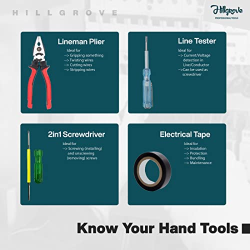 Image of Hillgrove HGCM1003M4 20mm 750W Hammer Impact Drill Machine Forward /Reverse Rotaion with 5Pcs Hand Tool Kit,Gloves,3Pcs SDS Plus Drill Bit Set For Making Holes in Metal /Wood /Concrete