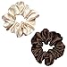 12 Pcs Satin Silk Hair Scrunchies Soft Hair Ties Fashion Hair Bands Hair Bow Ropes Hair Elastic Bracelet Ponytail Holders Hair Accessories for Women Girls (4.5 Inch, Assorted Classic color)