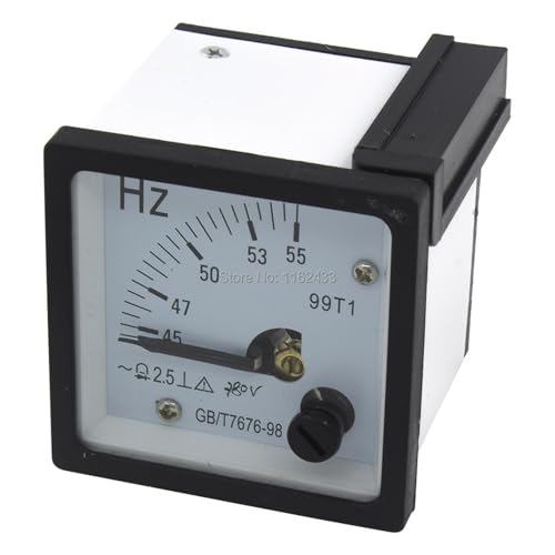 Fréquencemètre analogique 220V 48x48mm 99T1-HZ pour tableau électrique