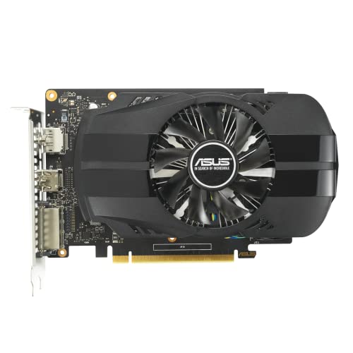 Image of ASUS Phoenix NVIDIA GeForce GTX 1650 OC Edition Gaming Graphics Card (PCIe 3.0, 4GB GDDR6 Memory, HDMI 2.0, DisplayPort 1.4a, DVI-D, Dual Ball Fan Bearings, Auto-Extreme)