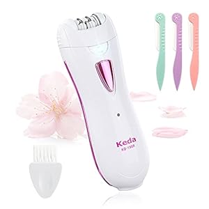 Epilierer Damen, Haarentferner Mit Led Licht Gesichtsepilierer für Frauen Wiederaufladbare Elektrische Epiliergerät Sanfter Mini Epilierer Damenrasierer für Körper Achseln Kinn Bikini Bein Bikinizone
